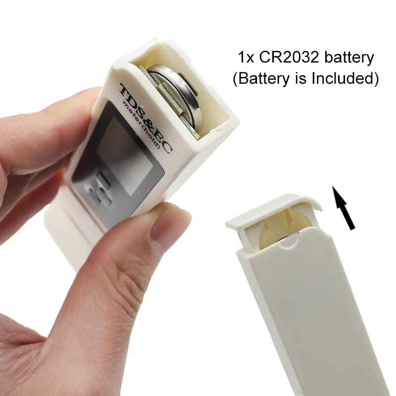 TDS EC Temperature 3in1 Water Tester LED Display Water Quality Monitor Testing Pen for Drinking Water Fertilizer Concentration