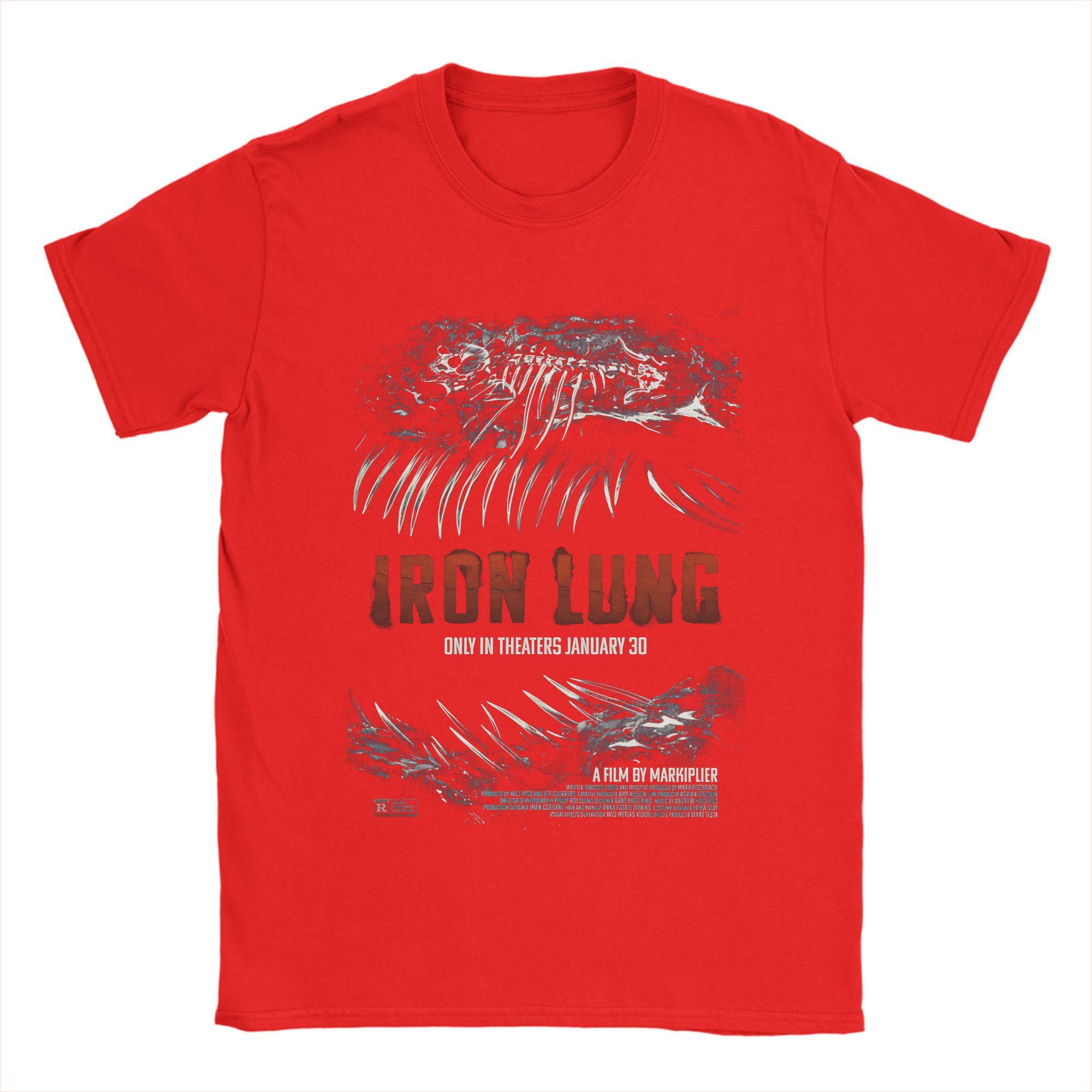 Iron lung Horror Movie T Shirt Summer Novelty T Shirts Men Pure Cotton Comfortable 4XL 5XL 6XL Clothing Short Sleeve Fun Tshirt S