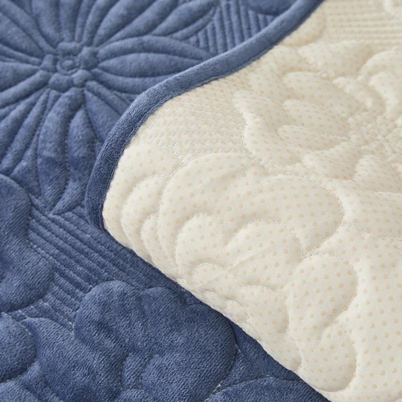 Thicken Jacquard Sofa Covers Non-Slip Sofa Mat Winter Warm Couch Slipcovers for Living Room Solid Color Soft Sofa Towel