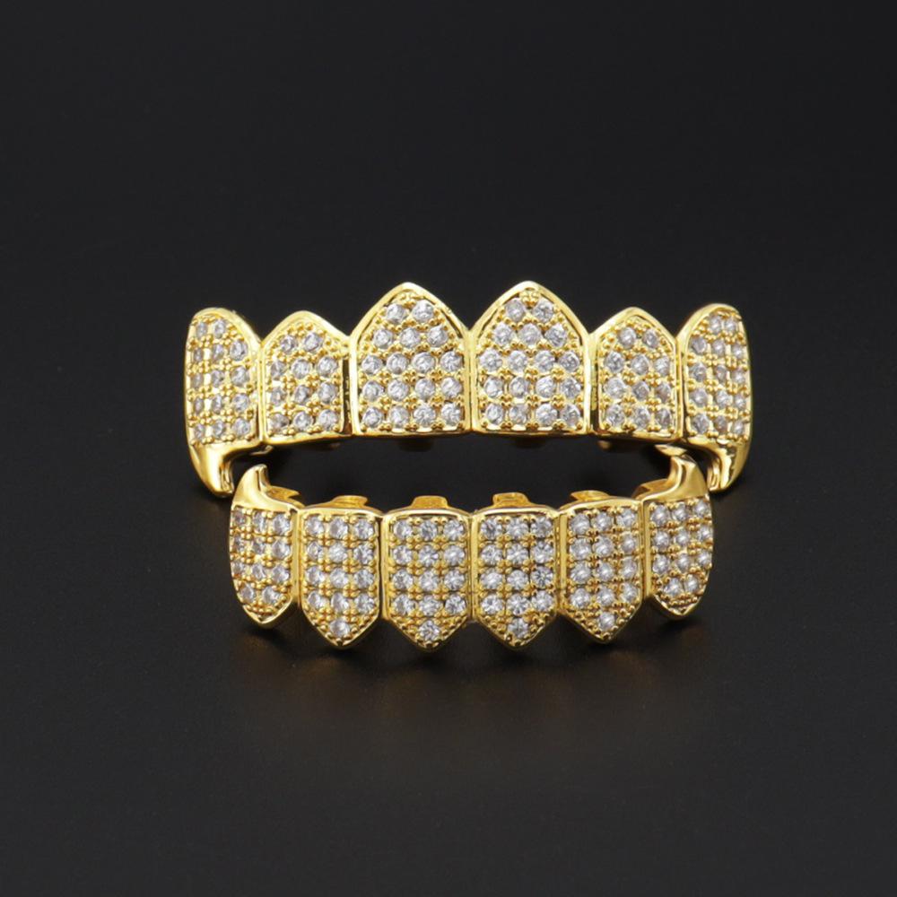 Zirkonia Tijgertand Halloween Hip-Hop Kostuum Tanden