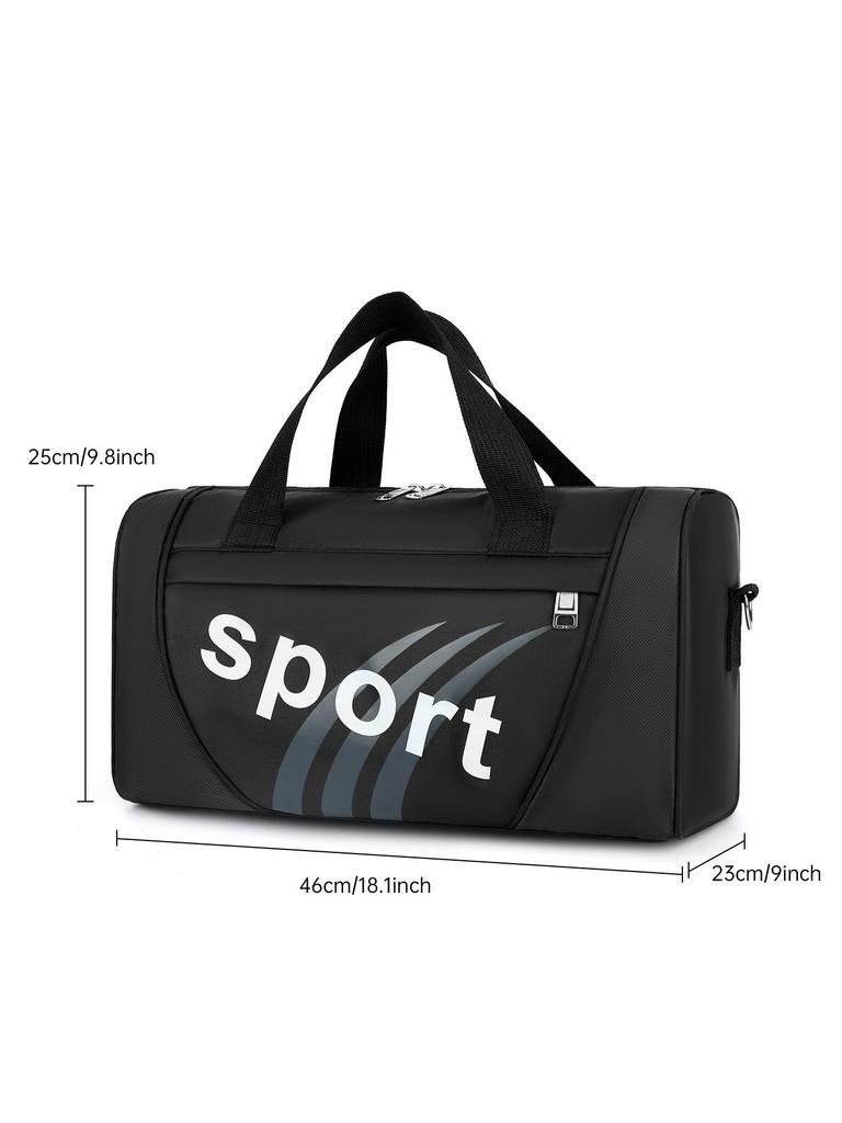Unisex Solid Color Travel Crossbody Bag – One-Shoulder Fitness & Yoga Tote for Men & Women