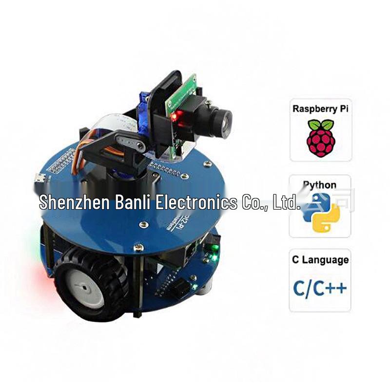 Raspberry Pi 4B Smart Car with Wireless Video, Infrared Obstacle Avoidance, Tracking, and Remote Monitoring