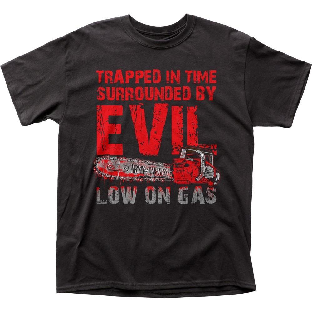 Army Of Darkness Low On Gas Mens T Shirt Classic Pop Culture Movie Tee New Black Unisex T-Shirt XXL