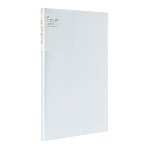 

KOKUYO File Clear File Carryall Fixed Type Back Pocket A4 20 Pockets Transparent La-5001T