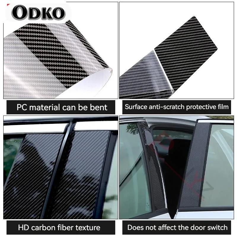 for Dodge Charger 2011 2012 2013 2014 2015 2016 2017 2018 6Pcs Car Door Window Pillar Posts Trim Covers Sticker