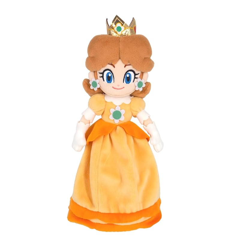 Sanei Boeki Super Mario ALL STAR COLLECTION Daisy (S) W10 X D7.5 X H25cm Plush Toy AC06