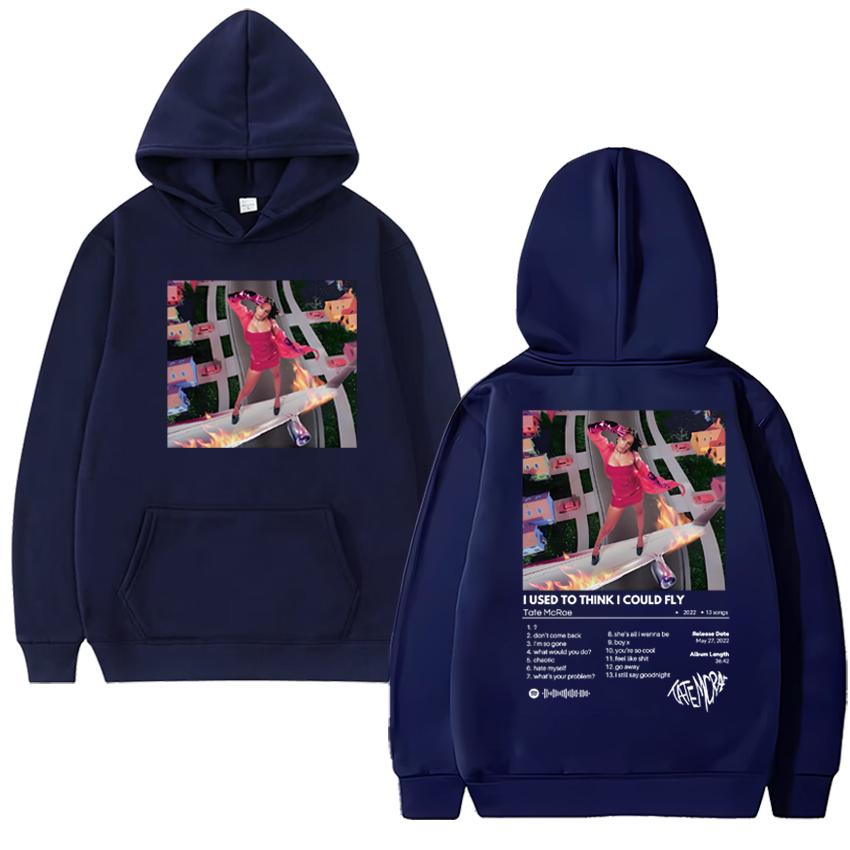 

Singer Tate Mcrae I Used to Think I Could Fly Double Sided print Hoodie Men women fashion Y2k pullovers Unisex Fleece Sweatshirt 3XL