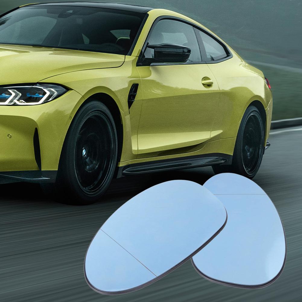 Heated Side Mirror Glass Wide Angle Convex Side Mirror Glass Replace 51167145267 51167145268 for 1 3 Series E82 E88 E90 E91 E92