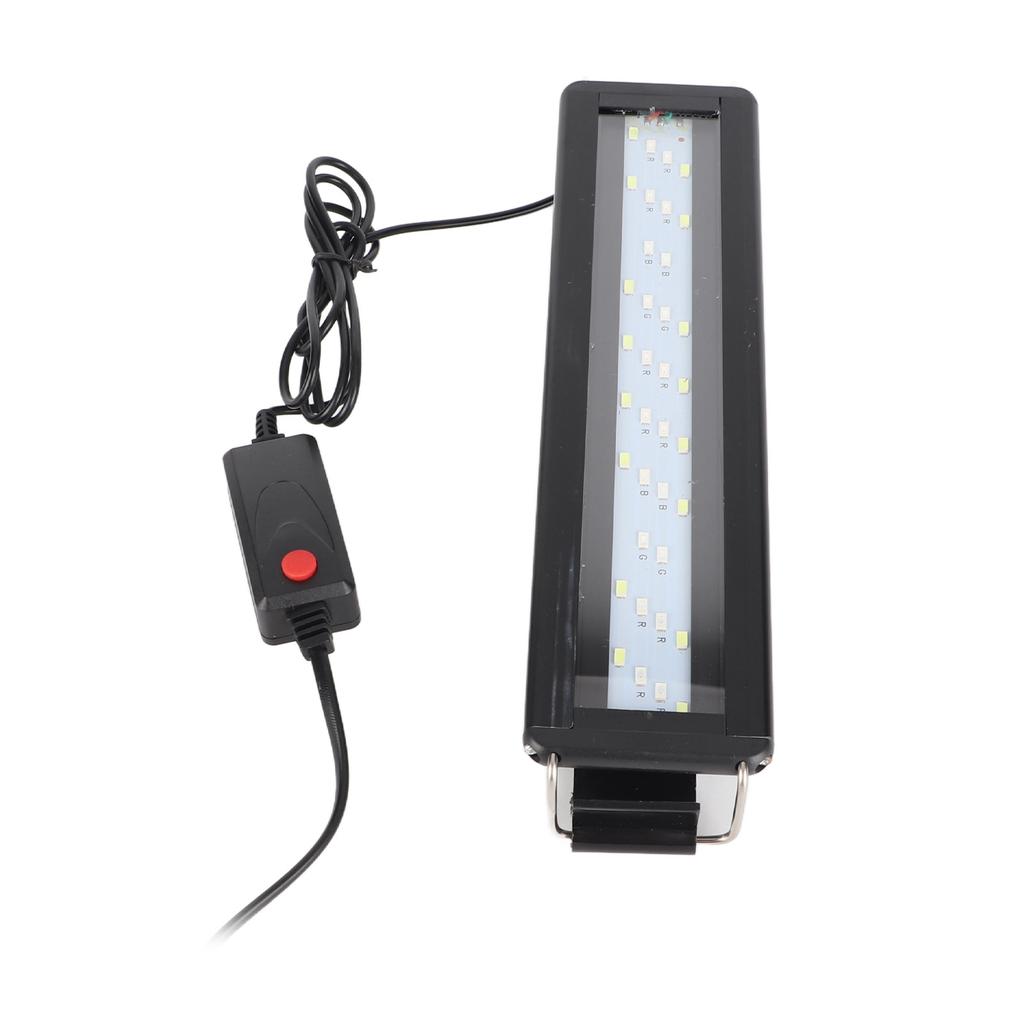 LED Aquarium Light Color Changing 3 Levels Adjustable 4 Rows Fish Tank Light with Extendable