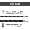All-in-one Design Dog Leash Collar Set for Small Medium Dogs, Durable Braided Rope Slip Lead Pet Training Leash