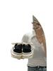 Niche casual black sports shoes, little white shoes, high soles, ugly and cute big head shoes, versatile classic platform canvas shoes for women