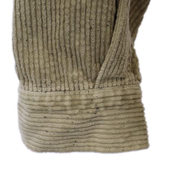 Levi's Made In Italy Long Sleeve Corduroy Shirt L Khaki Men's Used