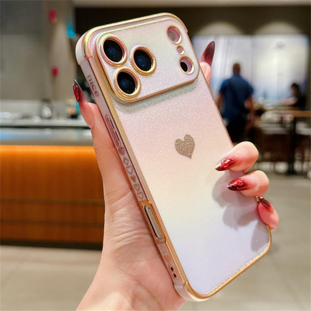 For iPhone 17 Pro Max Magnetic Case TPU Dazzling Color Electroplated Phone Back Cover