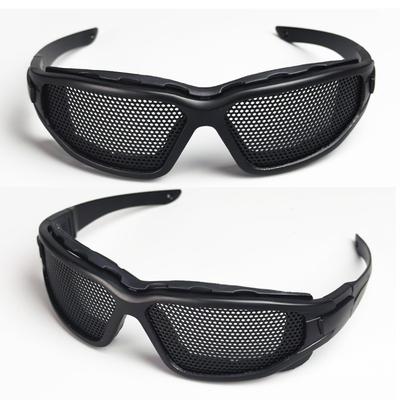 Metallgitter-Brille, Reit-Eisennetz-Goggles, Schlagfeste Bergsteiger CS Schutzbrille, Sport Outdoor Taktische Unkrautbekämpfung