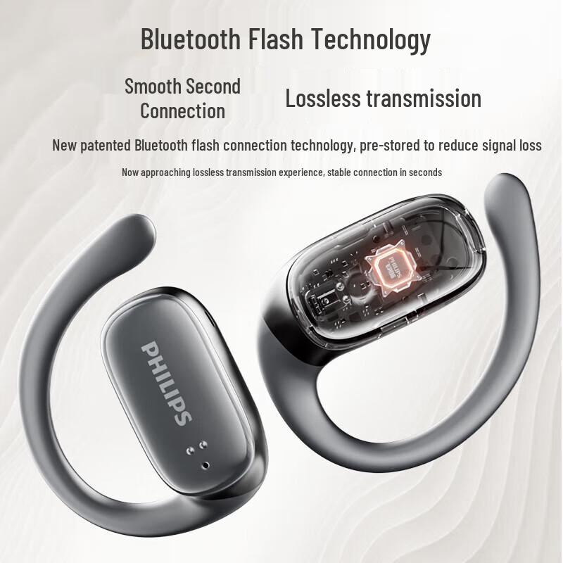Philips TAT3708 Bone Conduction Open-Ear Sport Bluetooth Headset