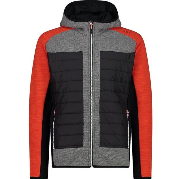 Гибридная куртка CMP Herren-Hybrid-Fleece mit leichter Frontwattierung EU 50