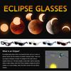 5pcs Solar Eclipse Glasses for Safe Solar Observation UV Glasses Camping Hiking Eye Shield Viewing Glasses Silver Lens