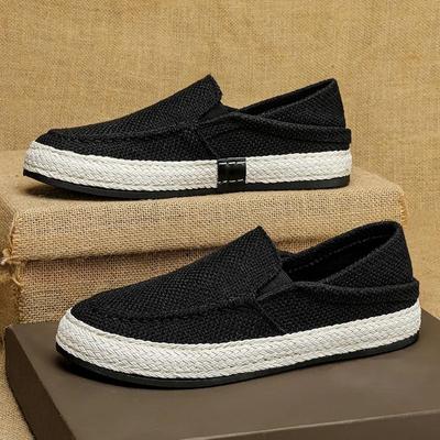 Men's Canvas Shoes Casual Shoes for Men Soft Breathable Driving Shoes Men's Flats Zapatos Para Hombres