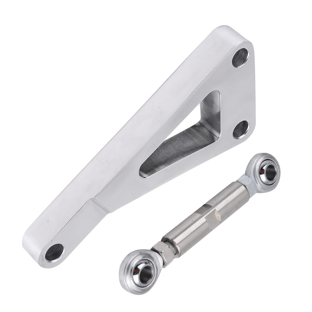 Alternator Bracket Kit Serpentine V Belt Alternator Mounting Brackets Upper Lower Bracket Set with Billet Aluminum Fit for 350