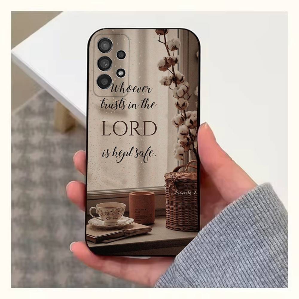 

Spanish Bible Jesus Verse Phone For Samsung S25,S24,S23,S22,S20,S21,S10,Ultra,Plus,Lite,FE,Soft Silicone Black Cover Samsung S25