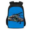 Helicopter Large Capacity Lightweight Double-layer Backpack with New Mechanical Printing the Best Gift for Boy and Girl Schools