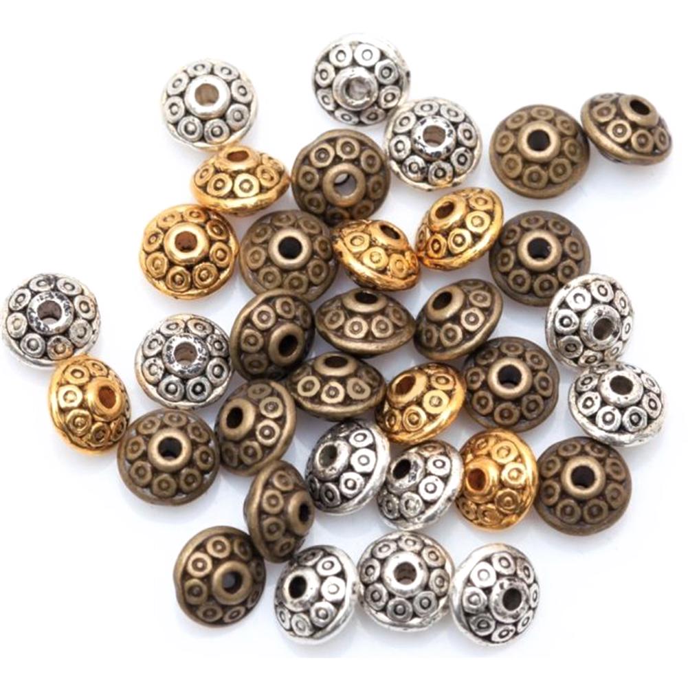 

100 шт античная тибетская свободная бусина-прокладка для изготовления ювелирных браслетов своими руками