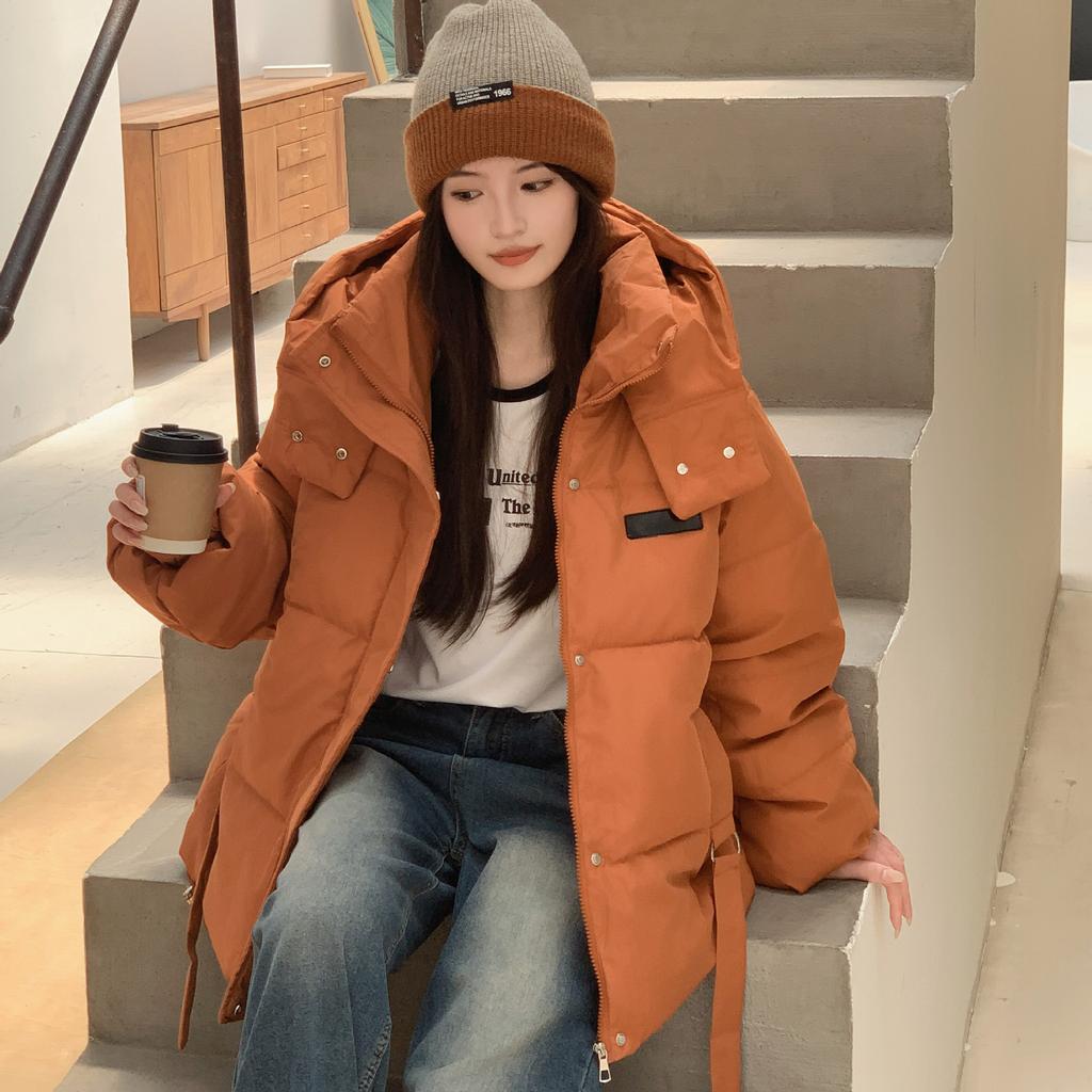 Short Down Cotton-padded Clothes Women's Korean Version College Loose Autumn and Winter Warm Jacket Cotton-padded Jacket