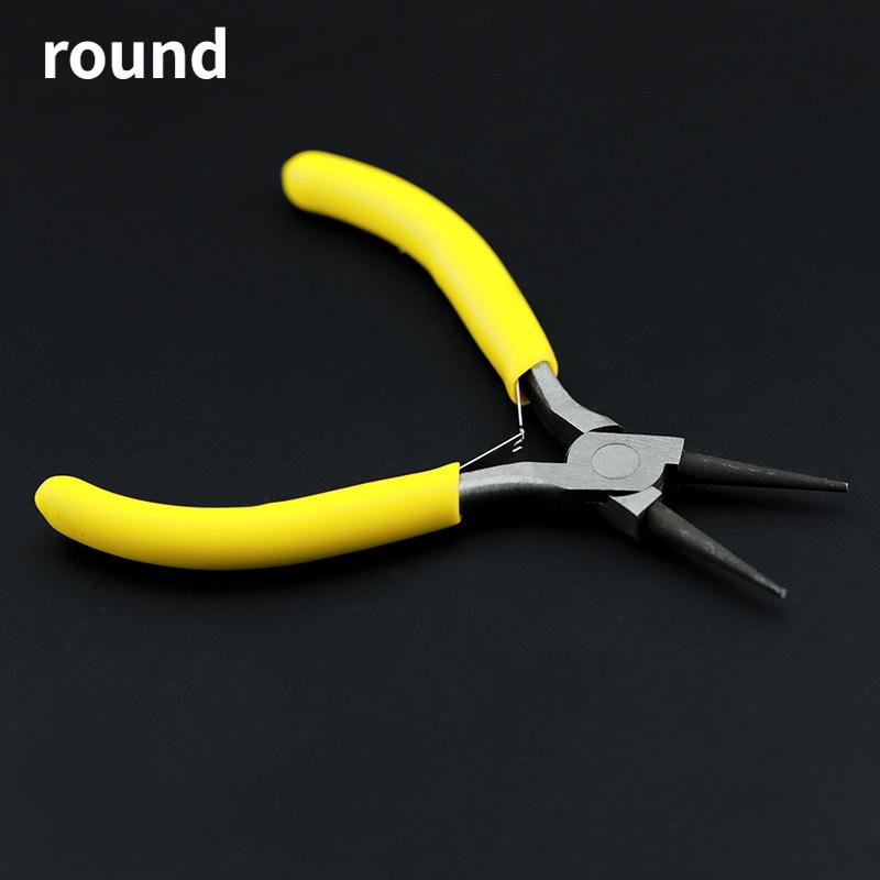 3 Types 5inch Mini Yellow Color Hand Pliers Repair Tools Cutting Zippers Pull Needles Wires Scissors Handmaking