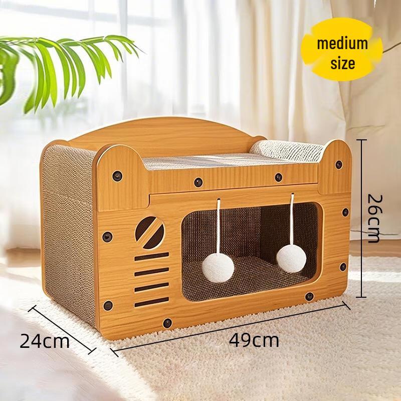 HANDUNYOU Vše v jednom škrabadlo a postel pro kočky