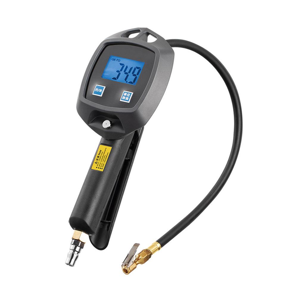

Digital Tire Pressure Gauge with Inflator 0-255 PSI Air Chuck & Compressor Accessories Heavy Duty with Quick Connect Coupler чорний