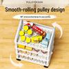 Compact Mobile Storage Rack for Kitchen, Bedroom, or Bathroom
