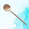 Stainless Steel Coffee Spoon Mini Round Polishing Espresso Spoon Antipasto Spoon for Coffee Dessert Cake (Rose Gold)