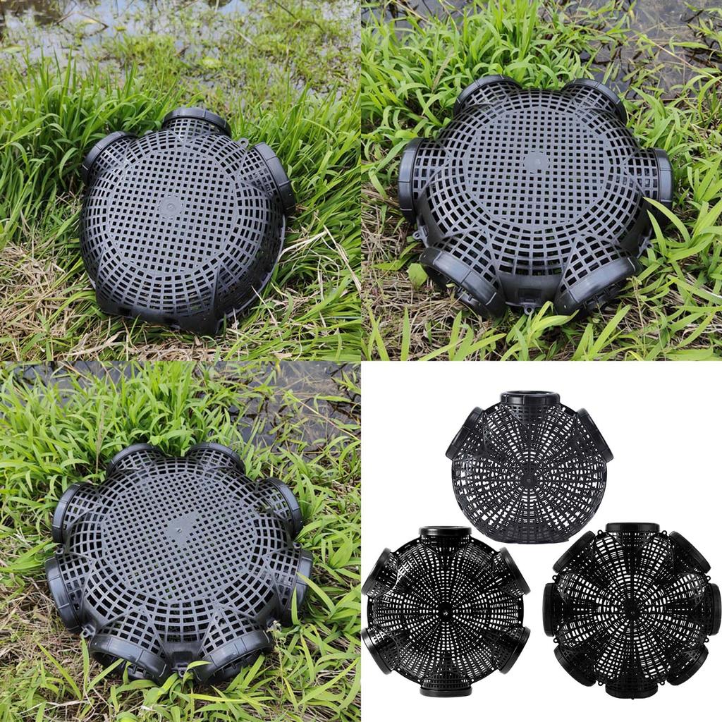 6 holes Lobster Yellow Eel Cage Convenient Assembly Compact Size Catching Basket Suitable for Crawfish Crab Trap