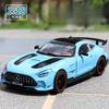 1:18 GT-R Car Miniature Model Toy Diecast Alloy Supercars Doors Opened Sound Light Pull Back Vehicle for Boy Birthday Gifts
