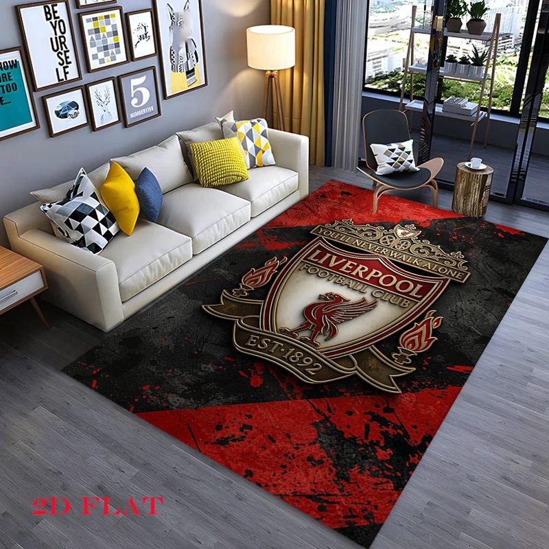 Liverpool Football Club Crest Carpet Printing Home Decor Doormat Fashion Protective Pad