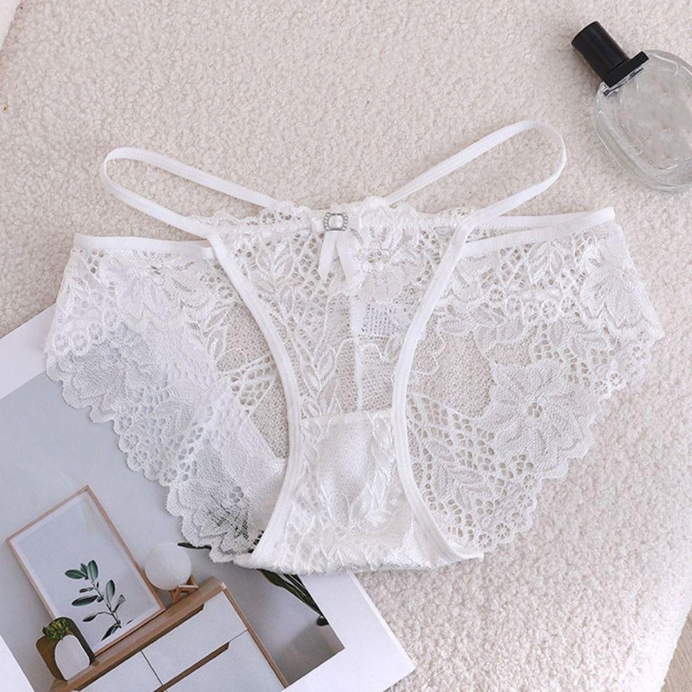 Hollow Out See-through Panties Transparent Women's Underwear Lingerie Lace Panties Gifts