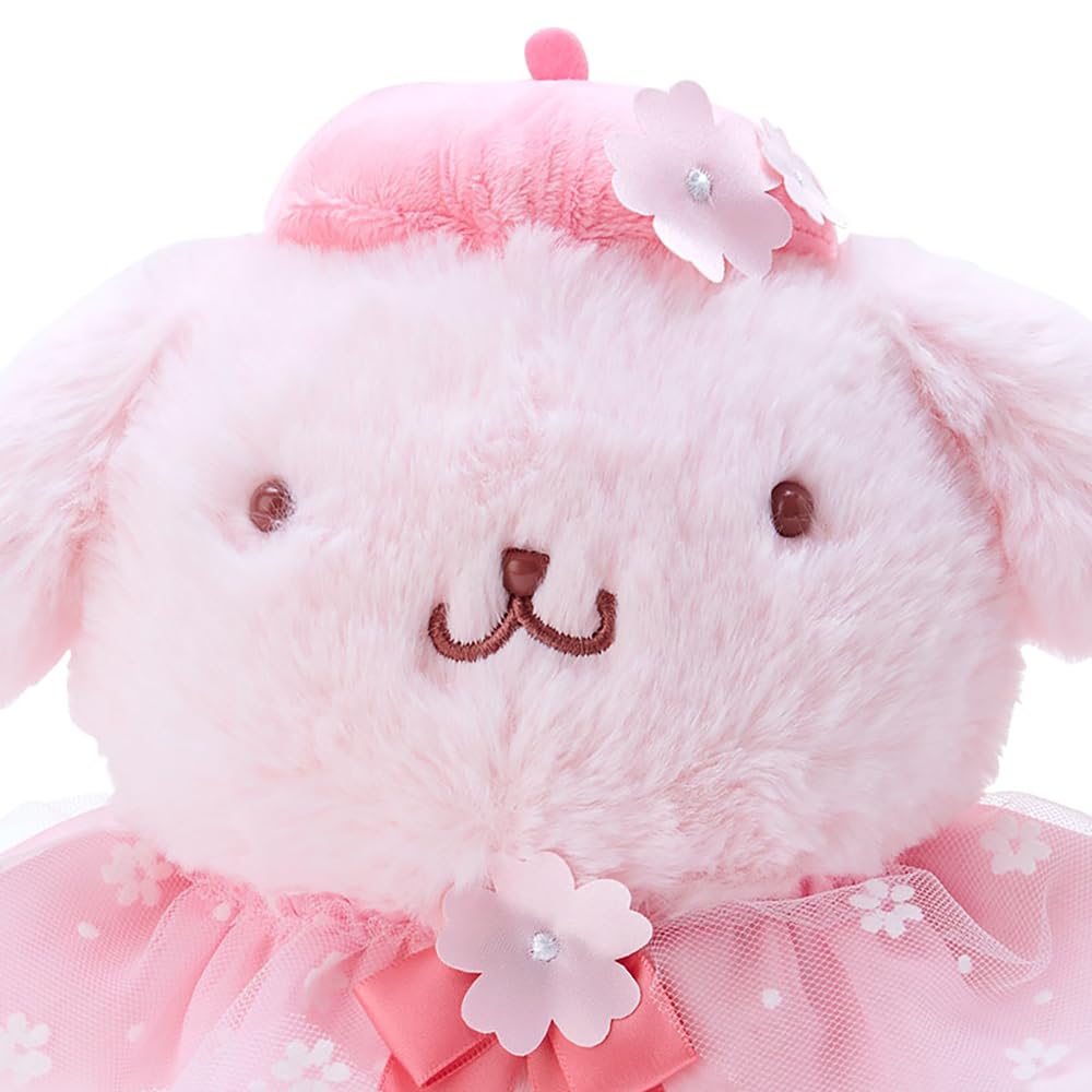 Sanrio Sakura Design Series Plush Toy, Large, Pompompurin, 21 x 22 x 15 cm, Character, 439053