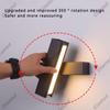 Modern LED Wall Light 350° Rotatable Wall Lamp for Bedroom Living Room Indoor Wall Sconces Lighting Fixture