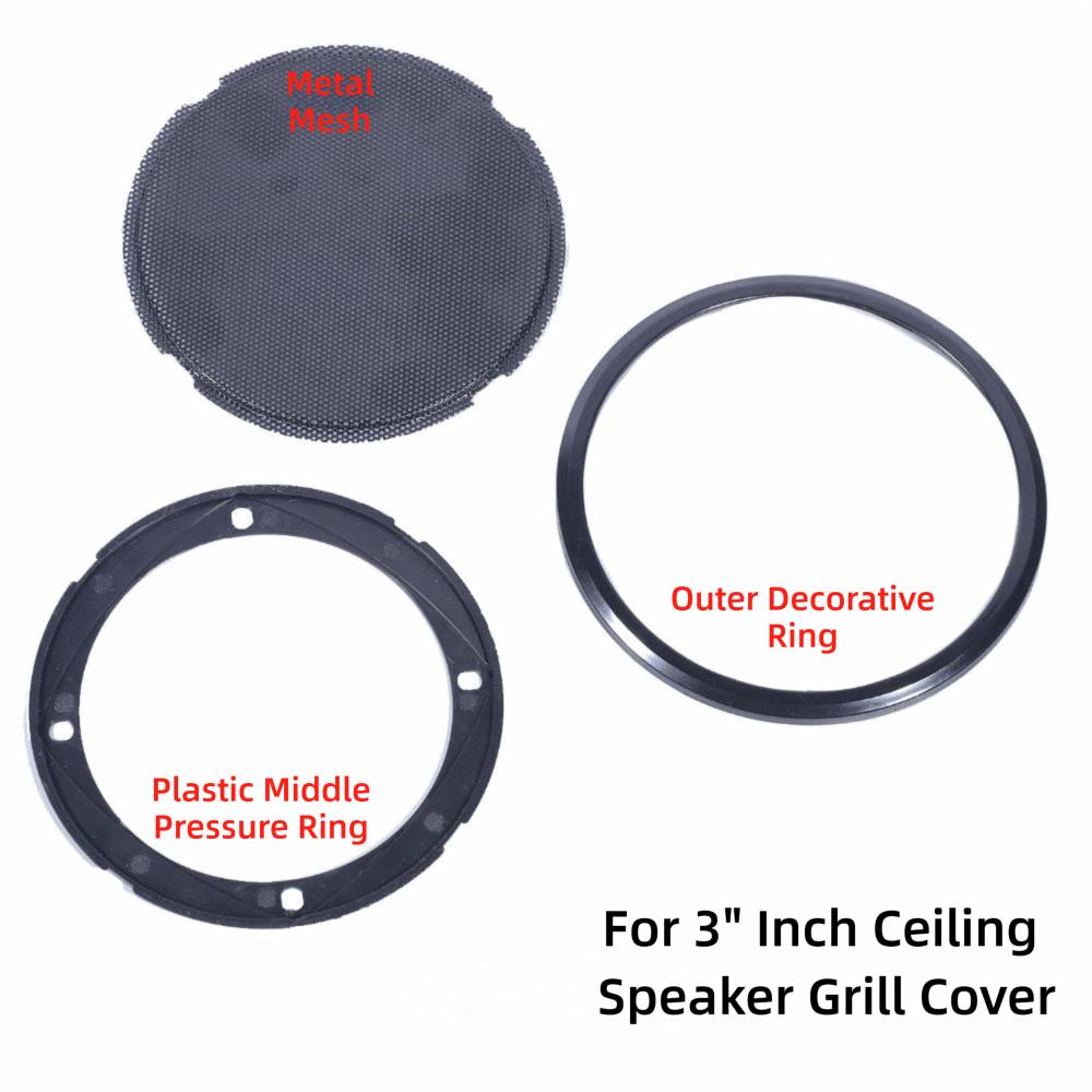 3inch Speaker Grills Steel Mesh Subwoofer Grille Cover Grille Cover Protective Frame