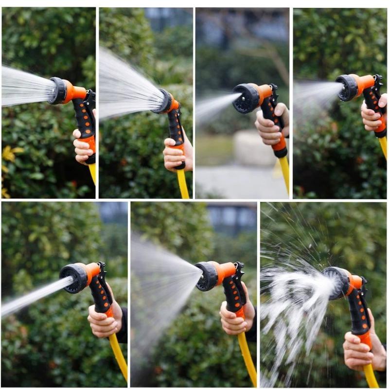 7Mode High Pressure Garden Water  Hose Nozzle Car Washing Yard Water Sprayer Irrigation Pipe Tube Nozzle Sprinkle Tools