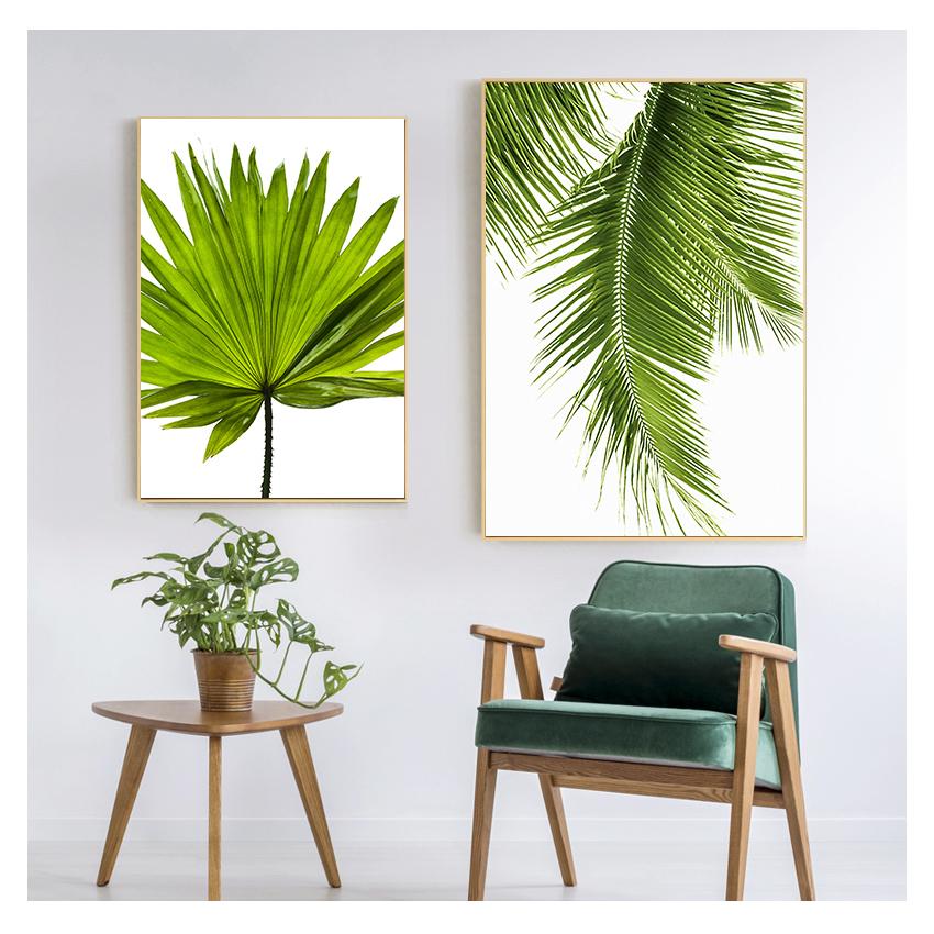 Tropical Banana Leaf Canvas Painting Green Plants Nordic Style Kids Room Decor Posters and Prints Wall Picture for Living Room
