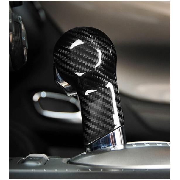 Carbon Fiber Gear Shift Knob Head Cover Sticker  For Chevrolet Camaro 2010-2015