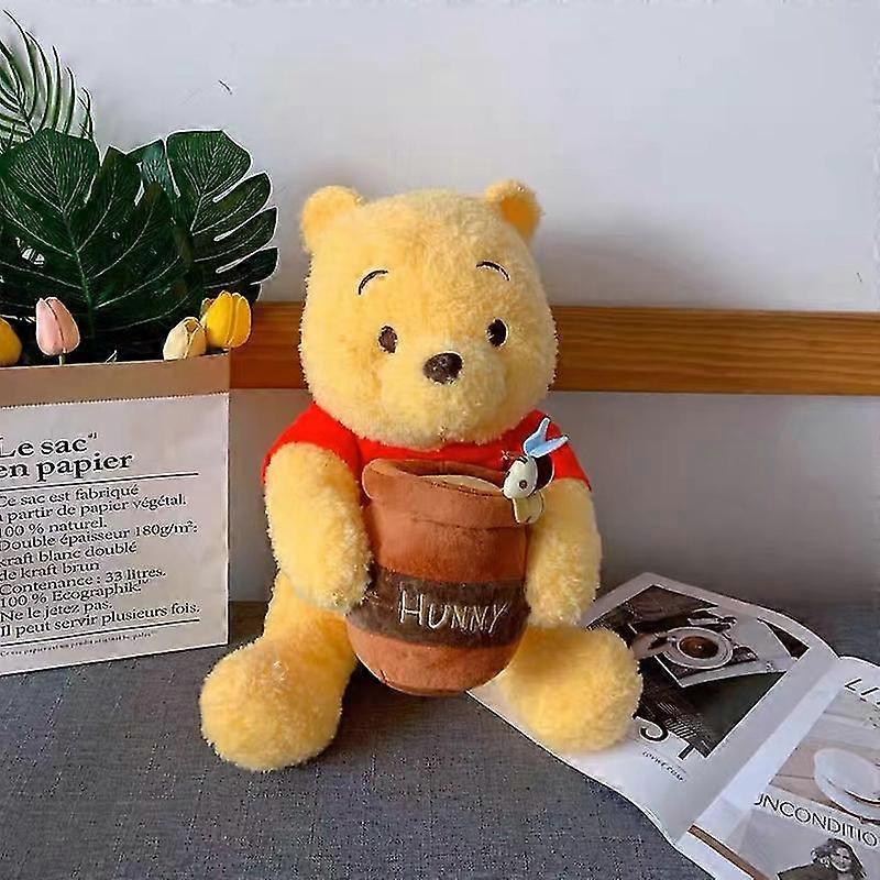 Miś Puchatek Kubuś Trzymający Słoik z Miodem Pluszowe Zabawki Kawaii Pluszowe Lalki Kubuś Puchatek Prezenty Dla Dzieci Dzieci