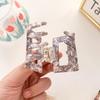 Korean Floral Acetate Medium Claw Clip - Versatile Hair Accessory