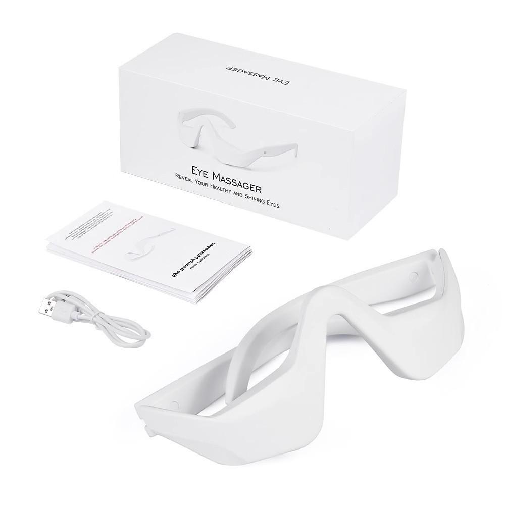 Multifunctional Eye Care Device: Handheld Beauty Massager with Red Light and Essence Application for Home Use.