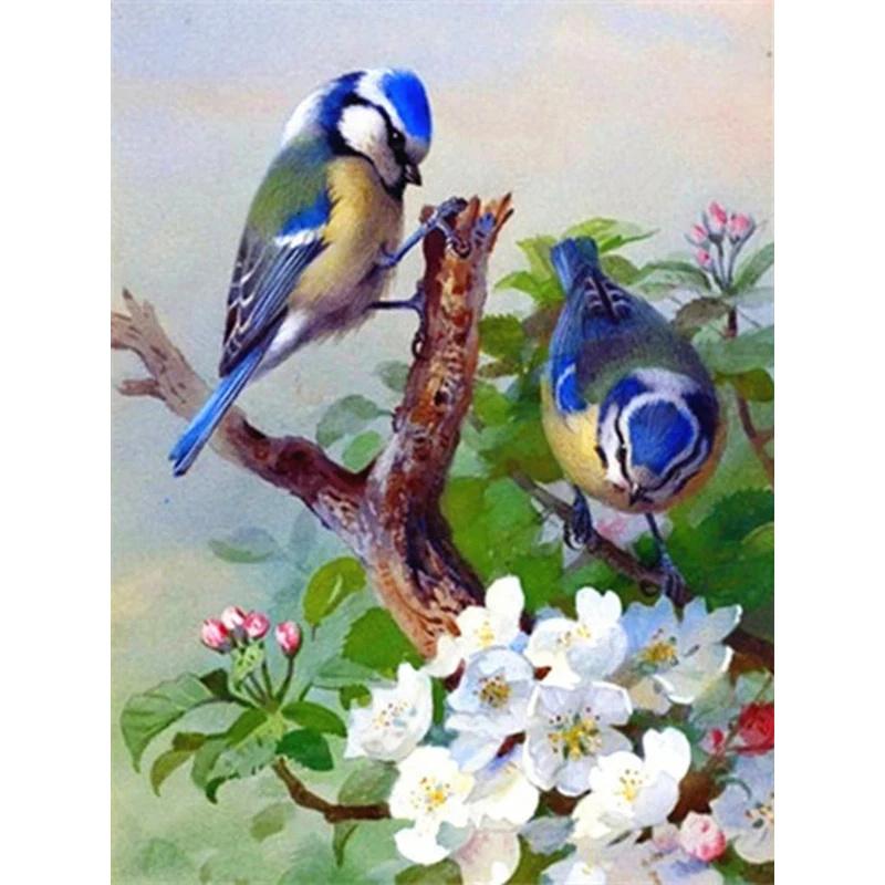DIY Diamond Painting Birds On The BranchCross Stitch Kit Mosaic Art Diamond Painting Full Circle/Square Diamond Home Decoration
