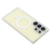 For Samsung Galaxy S23 Ultra Case Compatible with MagSafe PC+TPU Matte Phone Cover with Glass Lens Film