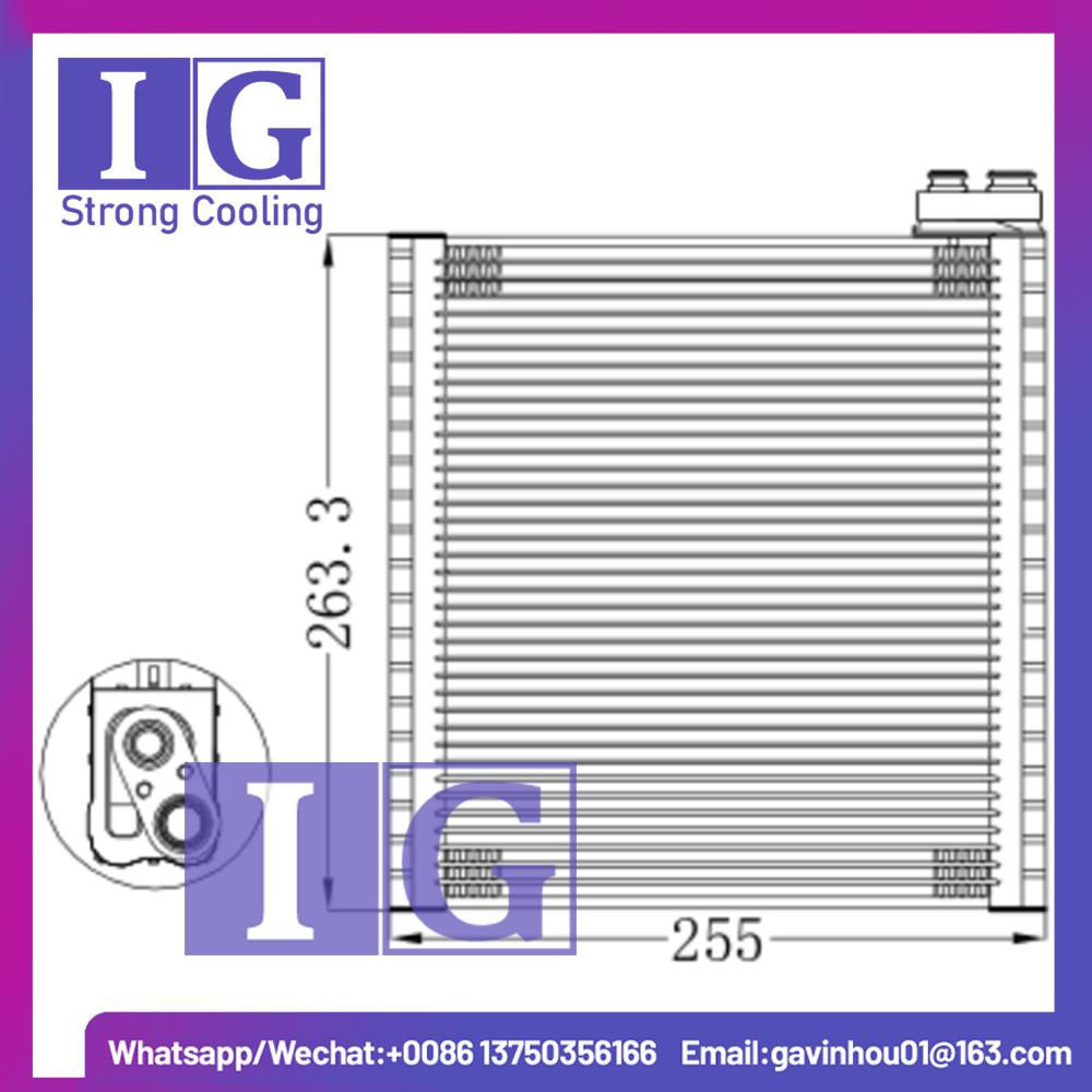 CAR A/C Evaporator Core Coil For Corolla Matrix Prius 88501-02180 88501-47040 8850147041 8850102180 8850147040 RHD Fitting