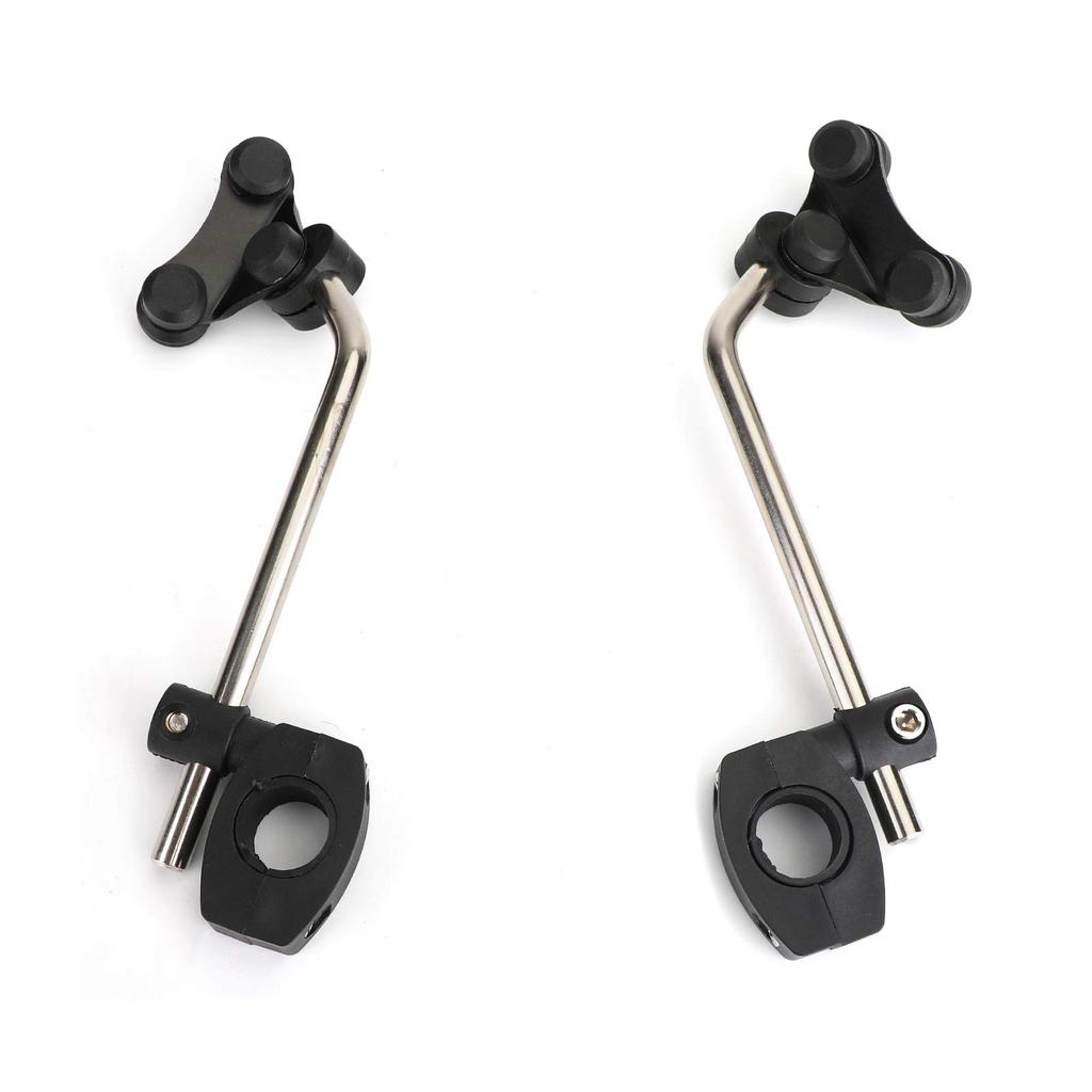 Artudatech Windscreen Bracket Standard Handlebar Windshield Mount Clamp 7/8" 22mm Black