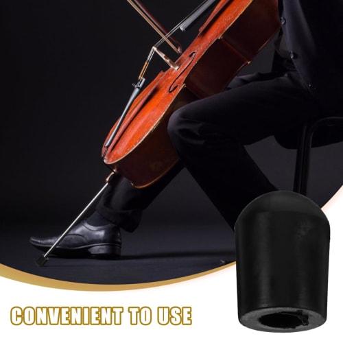 Alasum Cello Endpin Stoppers, Set of 2, Non-Slip Rubber Endpin Stability, Black